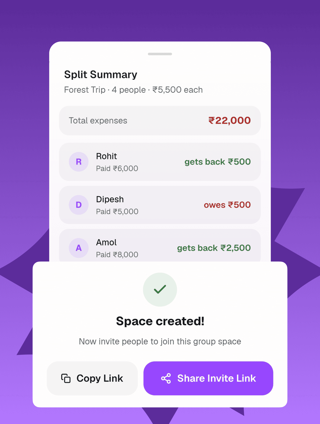 Justlog Group Split