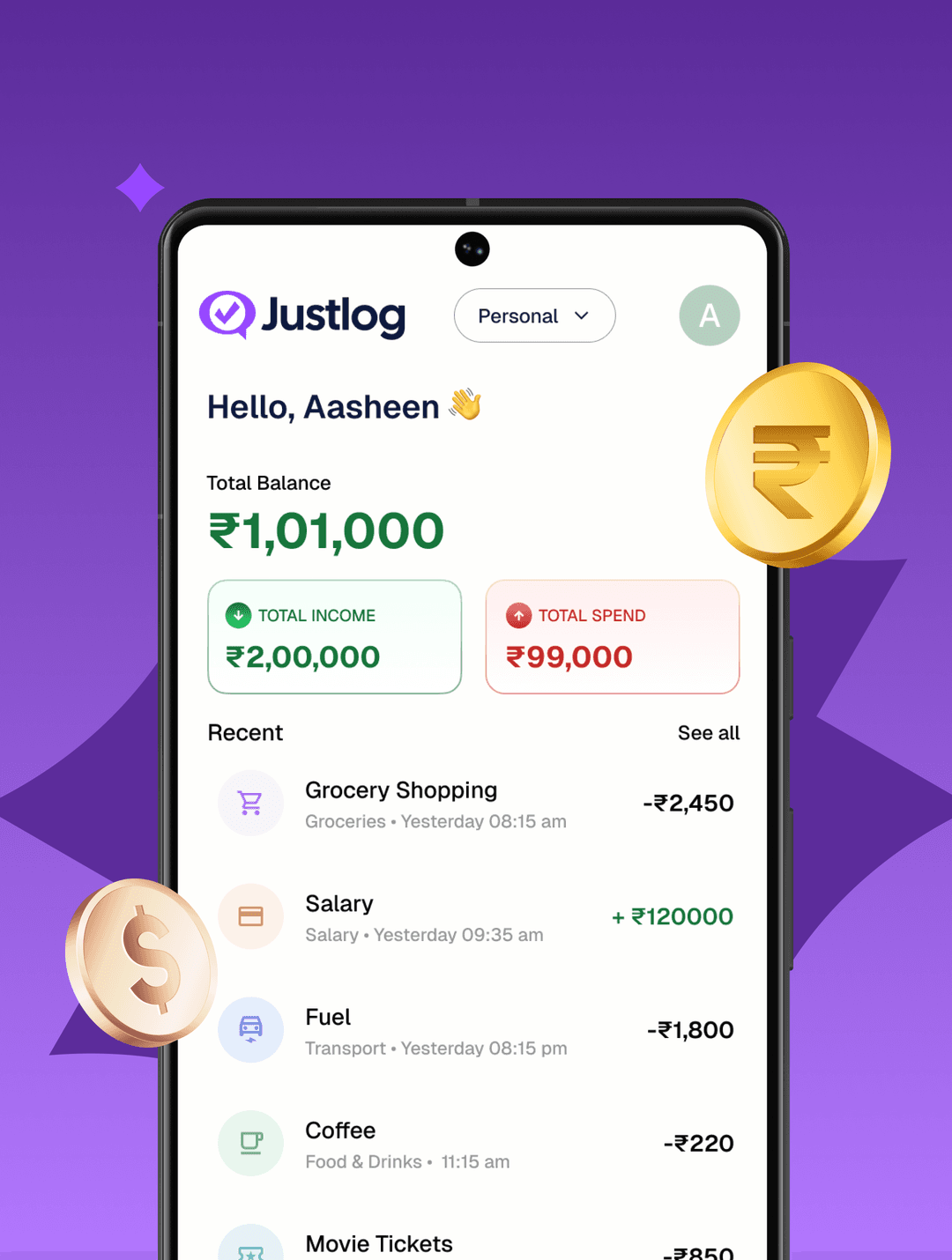 Justlog Type or Say it